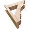 Ekena Millwork 5 1/2-in W x 18-in D x 22-in H Balboa Trad Rough Cedar Woodgrain TimberThane Outlooker, Primed Tan OUTUR055X18X22BOA04RCPR - alternate 2